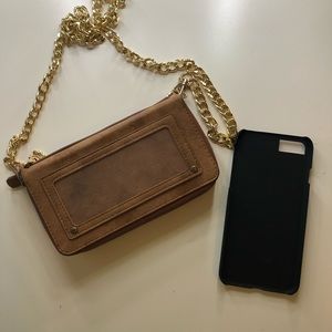 Crossbody bad along with iPhone case